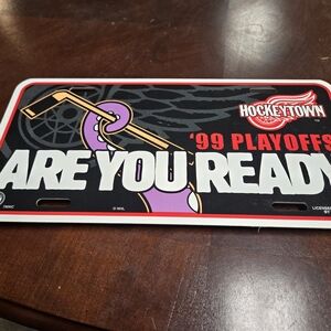 Hockeytown '99 Playoffs License Plate